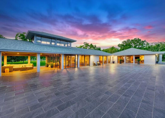 Main House with garden lawn